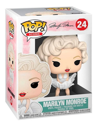 Boneco Funko Pop Icons Marilyn Monroe 24 - Original