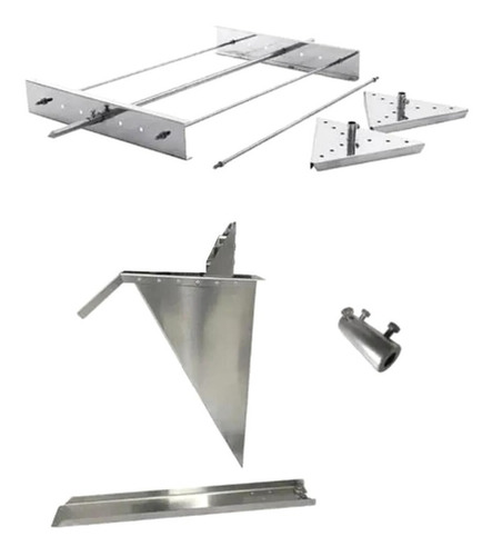 Kit De Espetos Para Porco No Rolete 50kg E Suporte