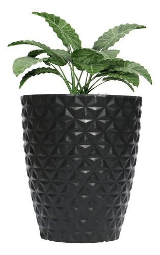 Vaso Para Planta Coluna Redonda Diamante 3d Polietileno P