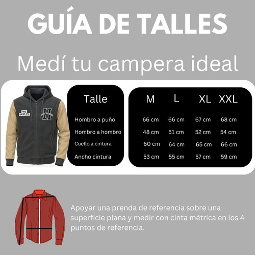 Campera Corderoy Con Capucha Bolsillo Cierre Universitaria