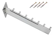 Comprar Perchero Comercial De Pared Inclinado 30cm Para Perchas Ropa