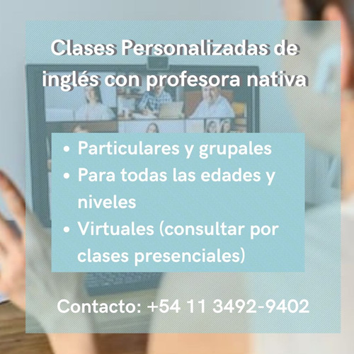 Clases De Inglés Con Profesora Nativa Británica