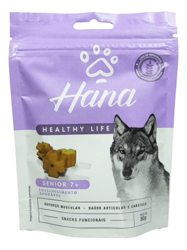 Hana Senior 7 + Envelhecimento Saudável 80g Snacks Cães