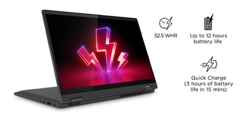 Notebook Flex 5 14Itl05 14" táctil gris oscuro 4GB de Ram - 128GB SSD - Intel Core i3