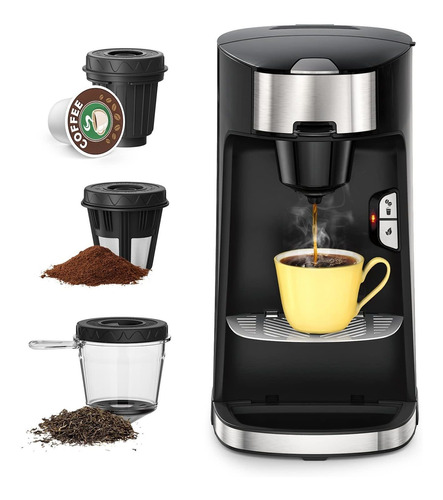 Cafetera 6 En 1 Con Espumador Automático De Leche, Café, Té,