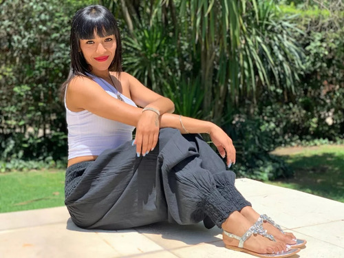 Pantalón Bambula Hindú Yoga Babucha Cintura Elástica Puño