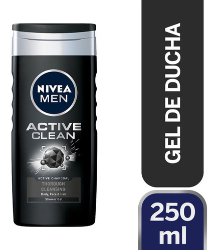 Gel De Ducha Nivea Active Clean 250ml Deep