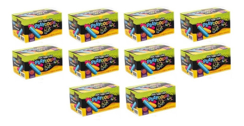 Tizas Escolares De Colores Playcolor X144 Unidades X10 Cajas