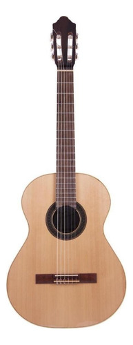Guitarra criolla clásica Fonseca 50 50m para diestros natural nogal mate
