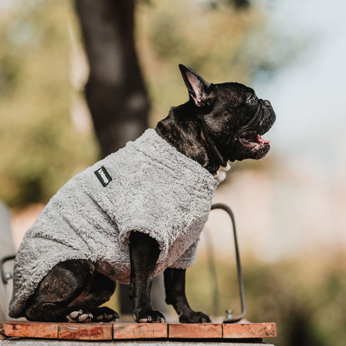 Corderito Petlounge Con Mangas Para Mascotas Perro Y Gato Gris Talla 2