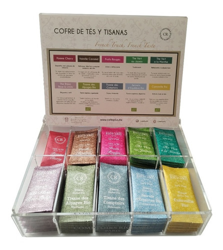 Caja Acrílica De Té Comptoirs Richard (100 Bolsas)