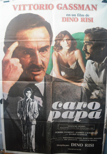 Afiche Orig. De La Película Caro Papá Con Vittorio Gassman