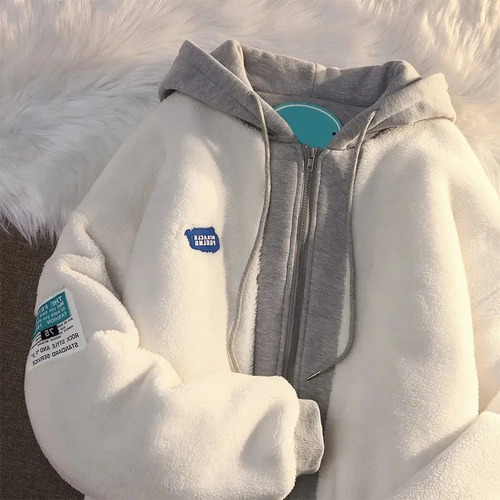 Sudadera De Invierno Con Capucha Y Forro Polar Para Mujer
