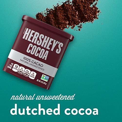 Imagen 2 de 11 de Hershey's Cacao 100% Sin Azúcar Natural Sin Azúcar,