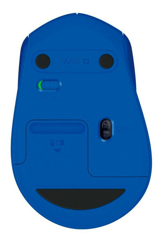 Logitech M280, Mouse Inalámbrico Cómodo Diseño Curvo - Azul