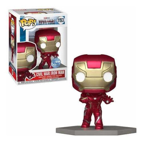 Funko Pop Marvel Civil War Iron Man 1153 Exclusivo