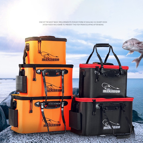 \ Cubo De Pescado (bk-45) Cubo De Pesca Plegable