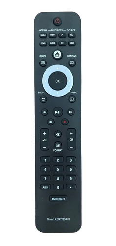 Controle Remoto Tv Philips Lcd Led Pfl5604d Pfl3805d Pfl6605