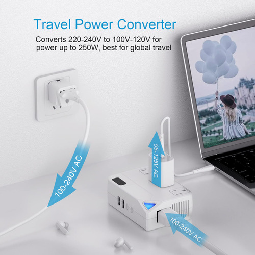Step Down - Convertidor De Voltaje De 220 V A 110 V, Convert