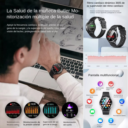 Auriculares Bluetooth 2 En 1 Para Reloj Inteligente Con Nfc