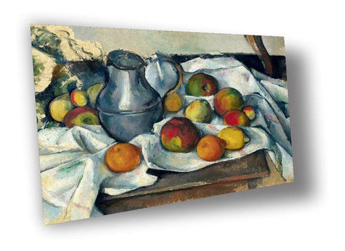 Lienzo Canvas Arte Paul Cezanne Tetera Y Fruta 80x100