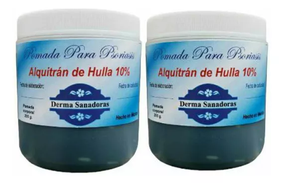 2 Pomadas Psaoriasis 200g C/u Alquitrán De Hulla 10%