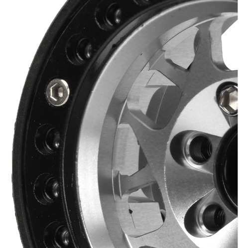Llantas De Orugas Rc De 4 Piezas Para Scx10 Scx10 Ii Silver