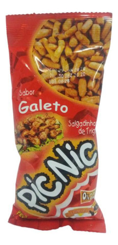 Kit Salgadinho Sabor Galeto 50g Marca Allegritos 20 Uni