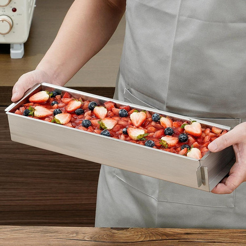 Molde Rectangular Para Hacer Tartas, Tiramisú, De Largo