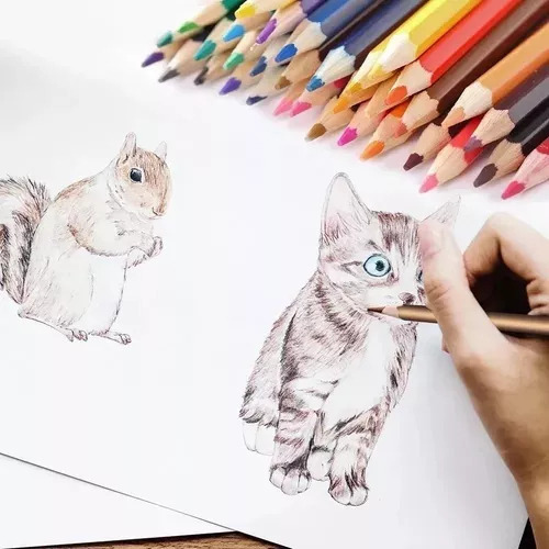 Lápices De Acuarela Profesionales De 72 Colores Con Caja De