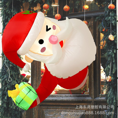 Decoración Inflable De Navidad De Santa Claus