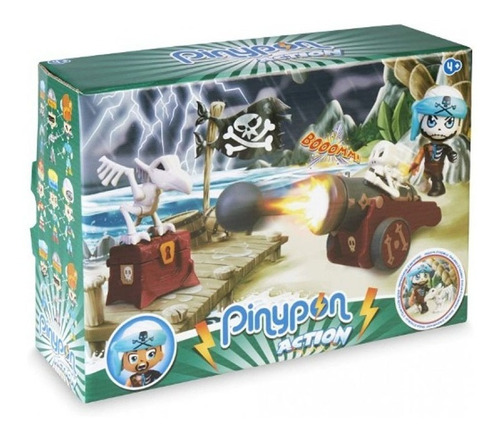 Pinypon Action Figura Pirata Con Cañon Lanzador 16238