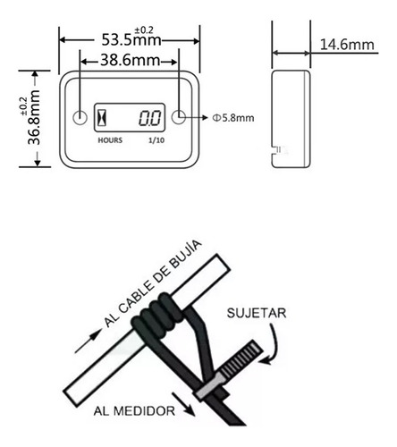 Reloj Cuenta Horas Digital Motor Motocross Utv Embarcación