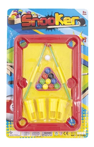 Brinquedo Mesa de Sinuca Mini Bilhar Pica Pau Jogo Infantil