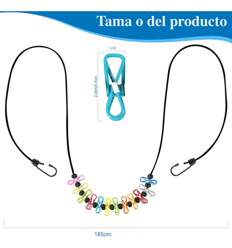 Tendedero De Viaje De Elástico De Portátil Resistente