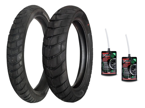 Kit Pneu Lander Karoo Street 90/90-21 + 120/80-18 + Brinde