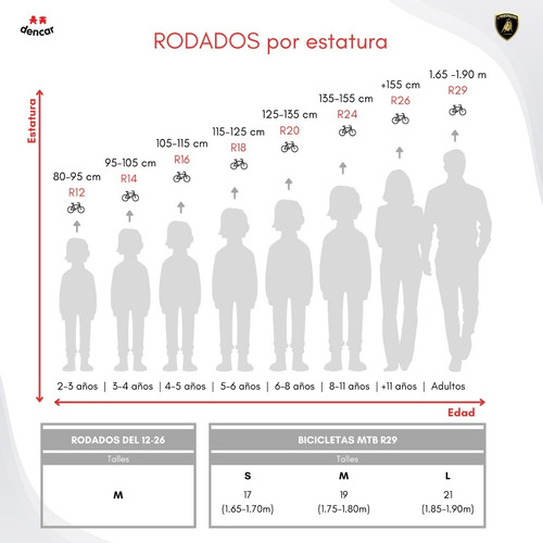 Bicicleta Rodado 26 De Paseo Lamborghini Con 7 Velocidades