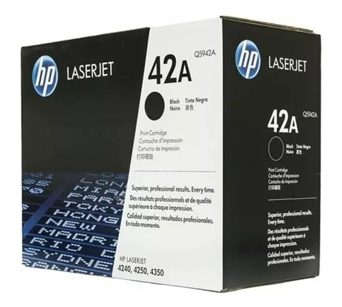 Toner Hp 42a Negro Laserjet Q5942a Original C/iva