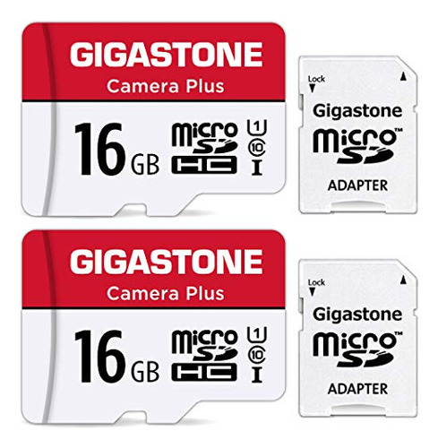 [gigastone] 16gb 2-pack Micro Sd Card, Camera Plus, Microsdh