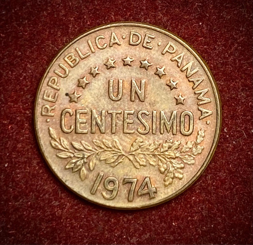 Moneda 1 Centésimo De Balboa Panamá 1974 Km 22 Urraca