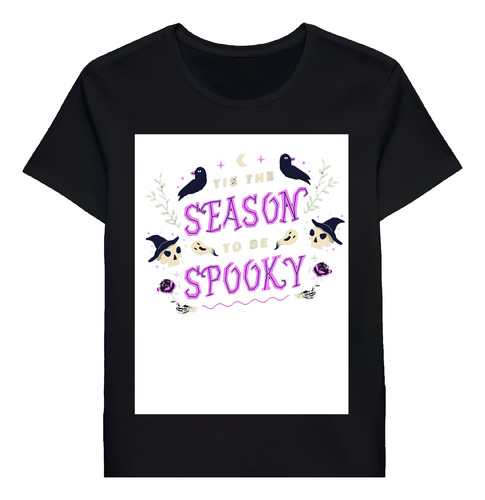 Remera Season To Be Spooky Halloween Doodle 88049793