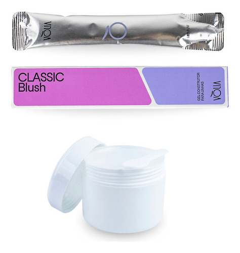 Sachê Refil Gel Classic Blush Vòlia + Pote Reutilizável 30g