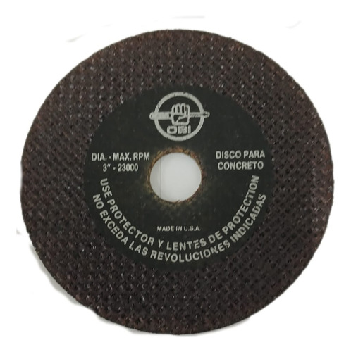 Disco De Corte 3 X 3/32 X 1/2 Con Adaptador Para Taladro
