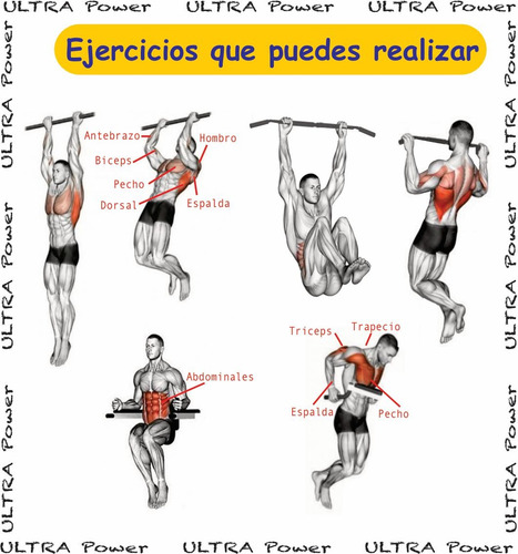 A3n-r Barra Para Dominadas Abdominales Ejercicio En Casa