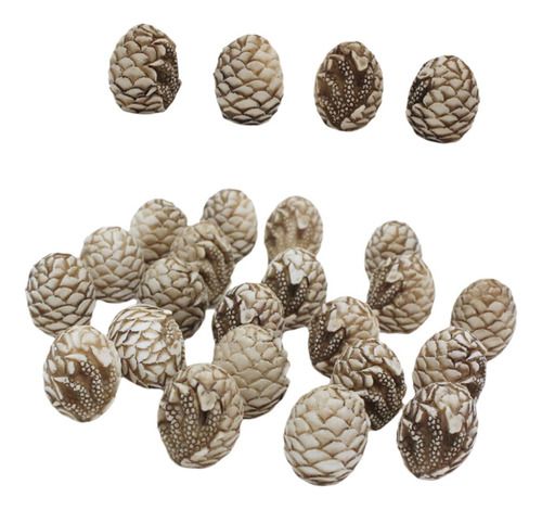 20 Piezas De Piedras Decorativas De Resina, Huevos De Mini