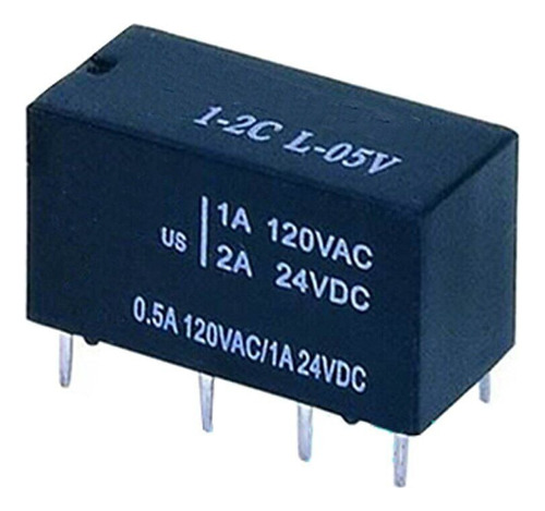 Relay Hjr1-2cd-05v Gs Relay 5 Volt 1 Amper  2 Inverores