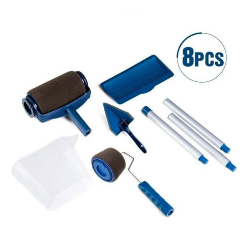 Imagen 4 de 9 de Kit Rodillo Brocha Para Pintar Rellenable Roller