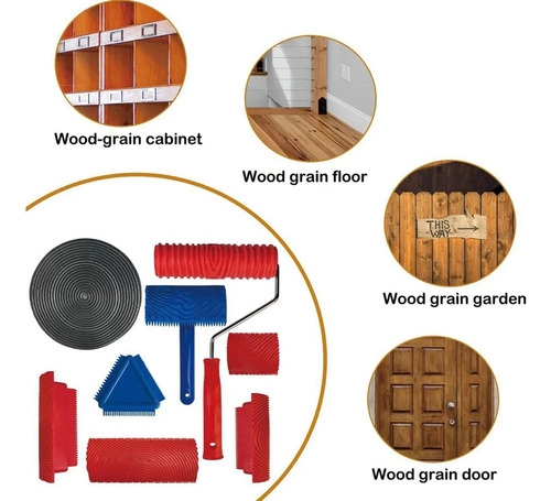 Set De 8 Unidades De Herramientas Para Madera Granulada