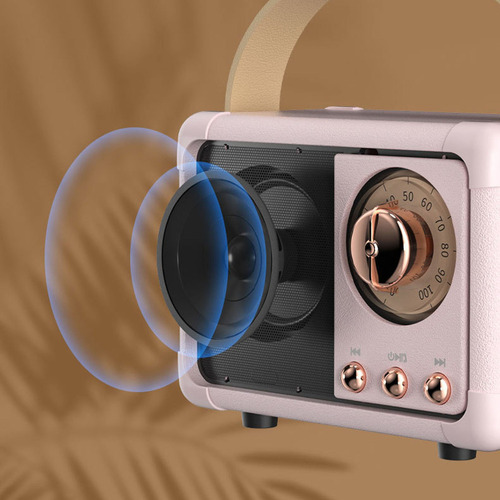 Bocina Portátil Bluetooth Batería Integrada Retro Bocina