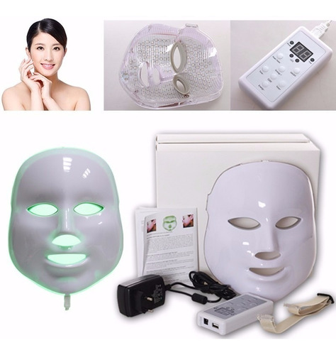 Máscara Facial Led 7 Cores Frete Grátis Envio 24hs Com Caixa